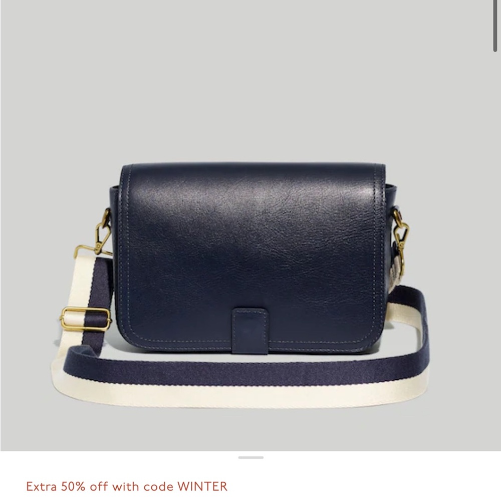 Madewell Leather transport flap shoulder bag
